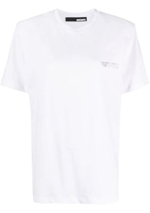 ROTATE BIRGER CHRISTENSEN logo-print organic-cotton T-shirt - White