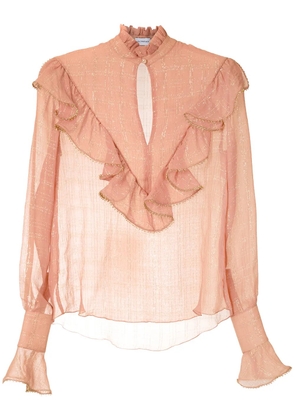 Olympiah Versailles high neck shirt - Neutrals