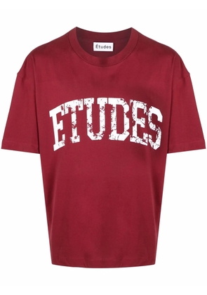 Études Studio logo-print short-sleeved T-shirt - Red