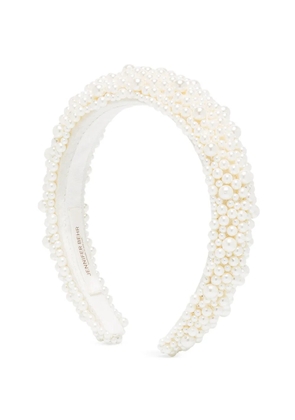 Jennifer Behr Bailey pearl-embellished headband - White