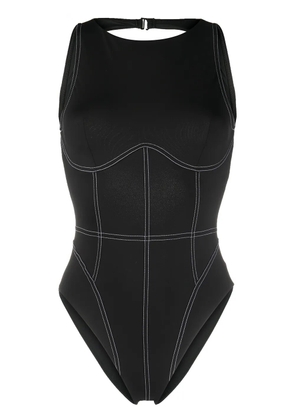 Noire Swimwear open-back one-piece swimsuit - Black