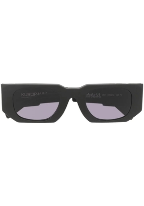 Kuboraum U8 rectangle-frame sunglasses - Black