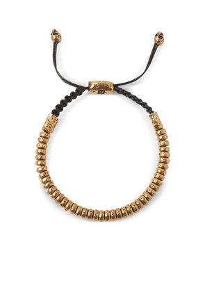 John Varvatos beaded skull bracelet - Gold