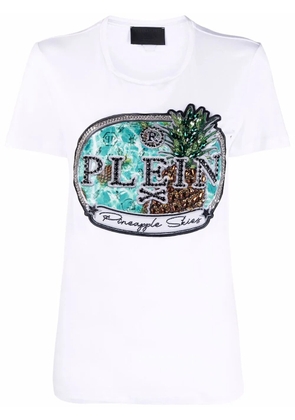 Philipp Plein logo-print short-sleeve T-shirt - White