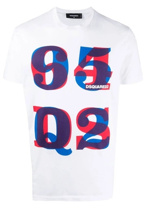 DSQUARED2 graphic-print logo T-shirt - White