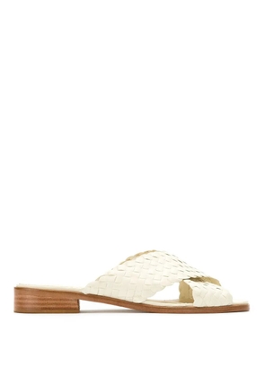 Sarah Chofakian leather flat sandals - White