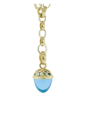 TAMARA COMOLLI 18kt yellow gold Fairy Mikado bouquet blue topaz pendant