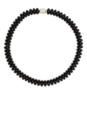 Lauren Rubinski beaded sterling silver necklace - Black