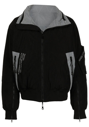 Mostly Heard Rarely Seen reversible padded jacket - Black
