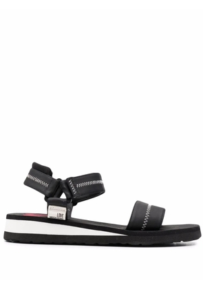 Love Moschino logo open-toe sandals - Black