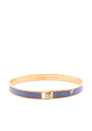 Alessa 18kt rose gold Spectrum enamel and diamond bangle - Pink