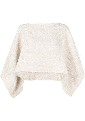 VOZ cape-style long-sleeved jumper - Neutrals