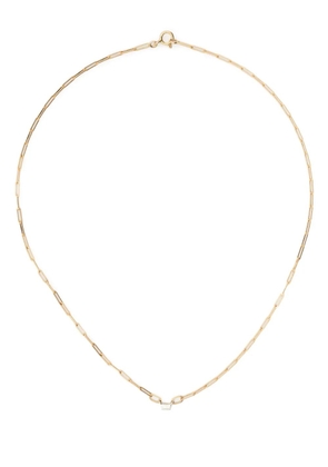 Yvonne Léon 18kt yellow gold Solitaire diamond necklace