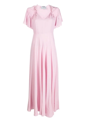 Vivetta ruched cut-out maxi dress - Pink