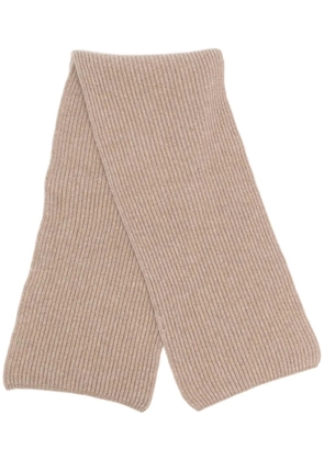 Malo ribbed cashmere scarf - Neutrals