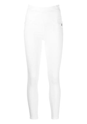 Patrizia Pepe cropped slim-fit jeggings - White