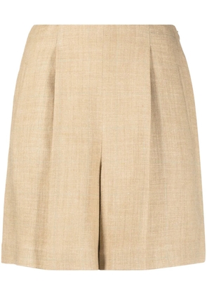 Ralph Lauren Collection high-waisted tailored shorts - Neutrals