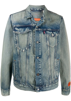 Heron Preston denim buttoned jacket - Blue