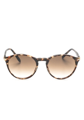 Persol tortoiseshell-effect round-frame sunglasses - Grey