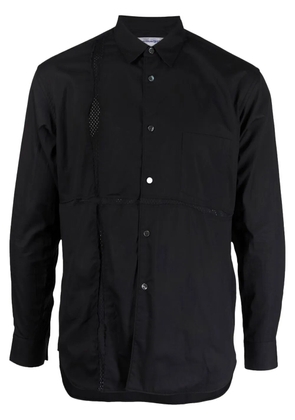Comme Des Garçons Shirt panelled-design cotton shirt - Black
