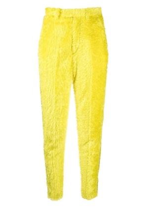 Undercover textured high-waisted trousers - Yellow