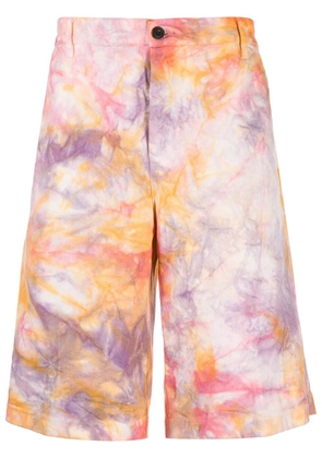 Aries tie dye chino shorts - Pink