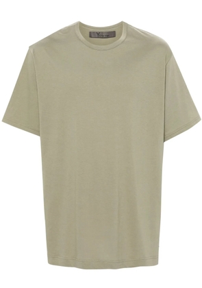 Y's logo-print cotton T-shirt - Green