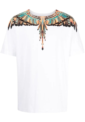 COUNTY OF MILAN Grizzly Wings-print cotton T-shirt - White