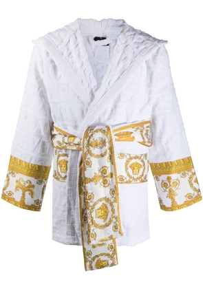 Versace I Love Baroque short robe - White