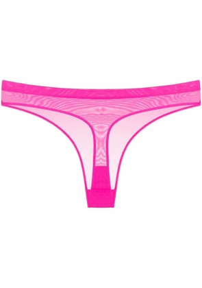 Maison Close Corps à Corps Neon low-rise thong - Pink