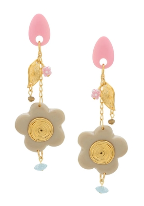 Amir Slama Bijoux flower earrings - Neutrals