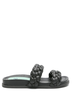 Bird&Co braided strap flat sandals - Black