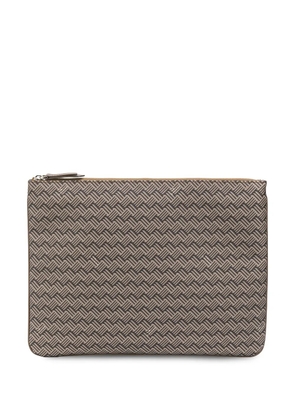 DELAGE Pochette Plate GM clutch bag - Brown