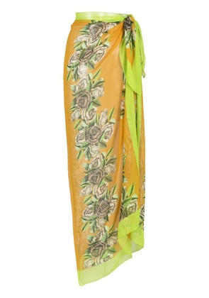 Amir Slama printed beach skirt - Orange