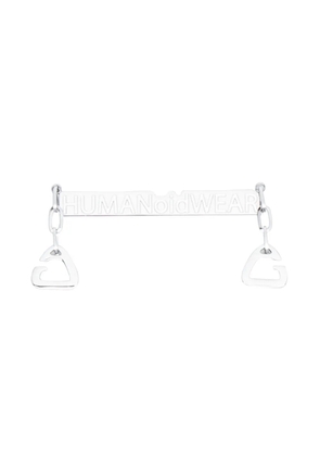 Xander Zhou Electroplated stainless steel key ring - Silver