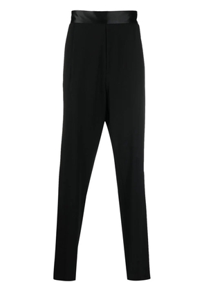 Giorgio Armani tapered-leg trousers - Black