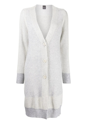 Lorena Antoniazzi V-neck button cardi-coat - Grey