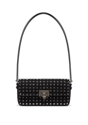 Valentino Garavani Rockstud23 E/W embroidered shoulder bag - Black