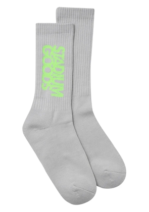 STADIUM GOODS® logo 'Glow In The Dark' crew socks - Grey