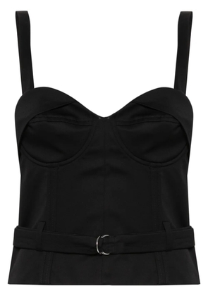 IRO Adim belted cropped top - Black