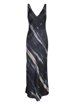 VOZ Double V Bias sleeveless dress - Blue