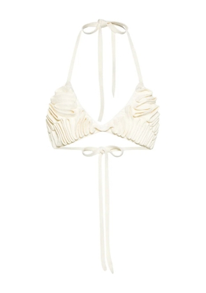 Cult Gaia Carita crochet-knit bikini top - White