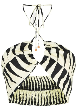 Cala de la Cruz Bari halterneck top - Yellow