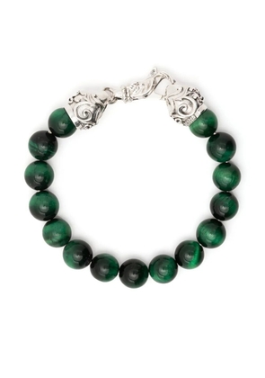 Emanuele Bicocchi tiger eye beaded bracelet - Green