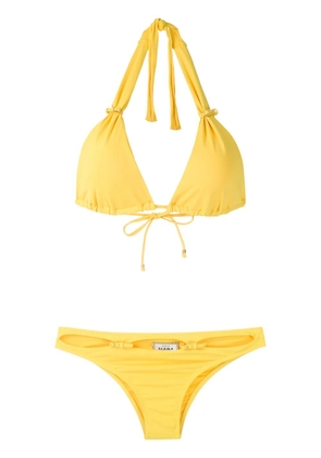 Amir Slama adjustable triangle bikini set - Yellow