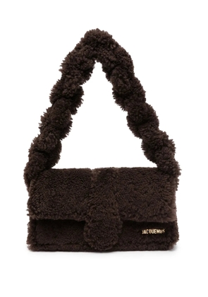 Jacquemus Le Bambidou shearling shoulder bag - Brown