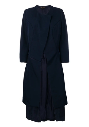 Comme Des Garçons Pre-Owned deconstructed back coat - Blue