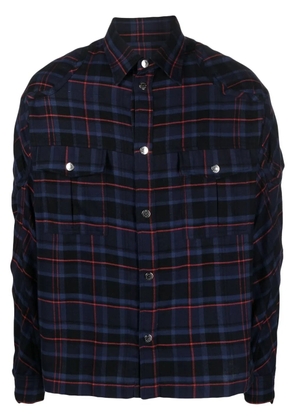 GmbH plaid-check print shirt - Blue