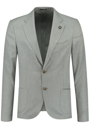 Lardini brooch-detail single-breasted blazer - Grey