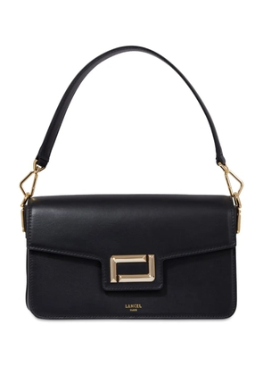 Lancel leather medium flap bag - Black